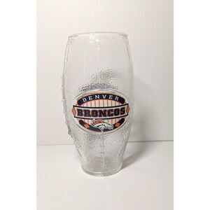 NFL Denver Broncos Beer Football Shaped Glass Beer, 23 oz.